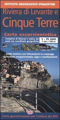 Riviera di Levante e Cinque Terre 1:75 000. Con guida turistica. Ediz. italiana e inglese - copertina