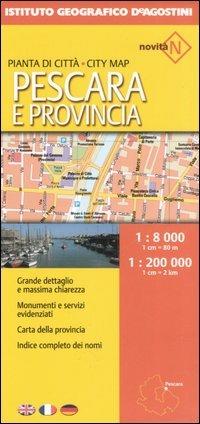Pescara 1:8 000-Provincia 1:200 000. Ediz. multilingue - copertina