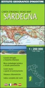 Sardegna 1:200 000. Ediz. multilingue
