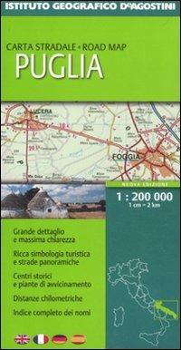 Puglia 1:200 000. Ediz. multilingue - copertina
