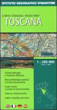Toscana 1:200.000. Ediz. multilingue - copertina