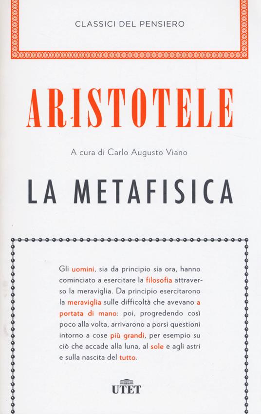 La metafisica - Aristotele - copertina
