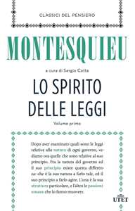 Libro Lo spirito delle leggi Charles L. de Montesquieu