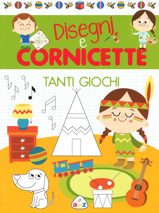 Tanti giochi. Disegni e cornicette - Monica Floreale - copertina