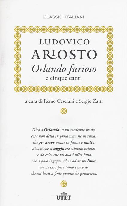 Orlando furioso e cinque canti. Con e-book - Ludovico Ariosto - copertina