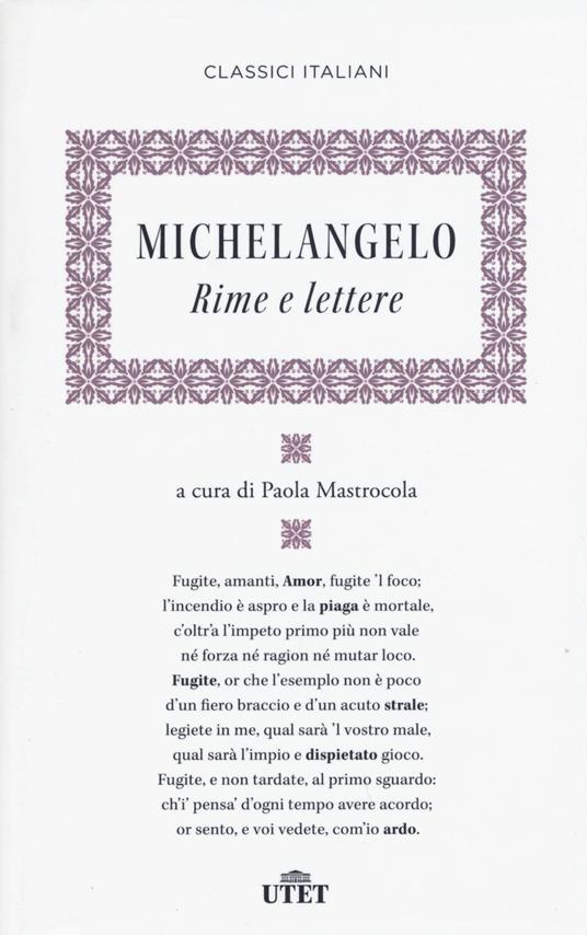 Rime e lettere. Con e-book - Michelangelo Buonarroti - copertina