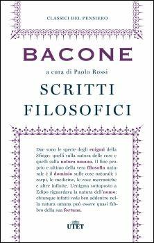 Scritti filosofici - Francesco Bacone - copertina