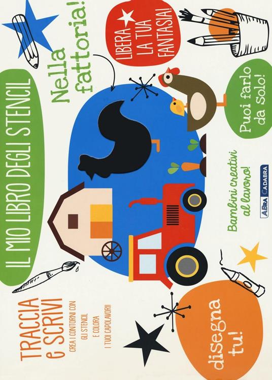 Nella fattoria! Il mio libro degli stencil. Ediz. illustrata - copertina