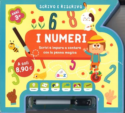 I numeri. Scrivo e riscrivo. Ediz. illustrata. Con gadget - copertina