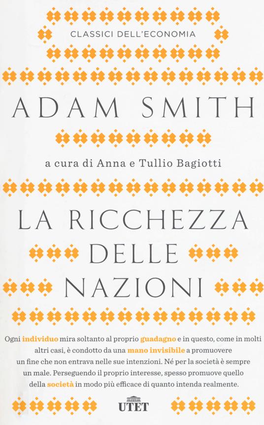 La ricchezza delle nazioni - Adam Smith - copertina