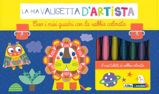 Creo i miei quadri con sabbie colorate. La mia valigetta d'artista. Ediz. a colori. Con gadget - Émilie Lapeyre - copertina