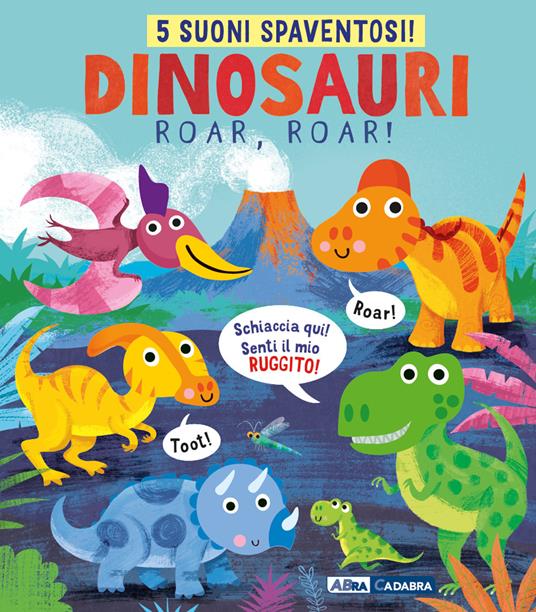 Dinosauri, roar, roar! Libro sonoro. Ediz. a colori - Gareth Lucas - copertina