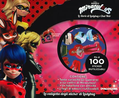 La valigetta degli sticker di Ladybug. Miraculous. Le storie di Ladybug e Chat Noir. Con adesivi. Ediz. a colori - copertina