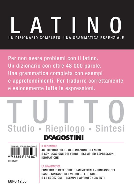 Tutto latino. Un dizionario completo, una grammatica essenziale - Nicoletta Mosca - copertina