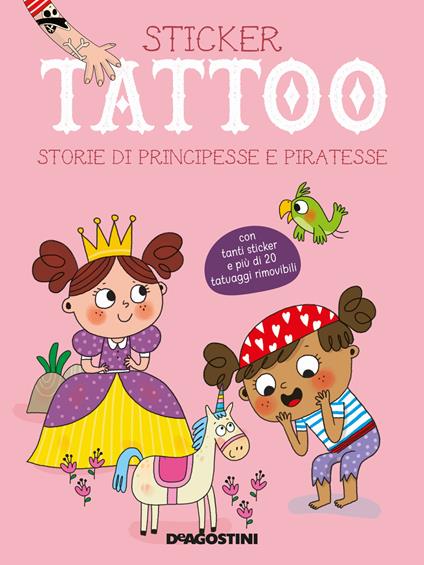 Storie di principesse e piratesse. Con adesivi - copertina