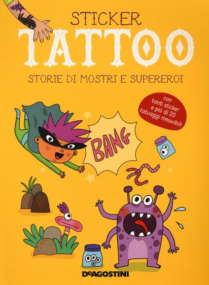 Storie di mostri e supereroi. Con adesivi - copertina