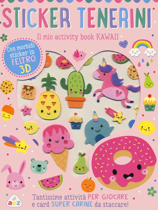 Sticker tenerini. Il mio activity book kawaii. Ediz. a colori - Charly Lane - copertina