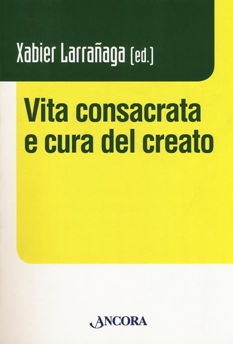 Vita consacrata e cura del creato - copertina
