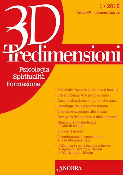 Tre dimensioni (2018). Vol. 1 - copertina