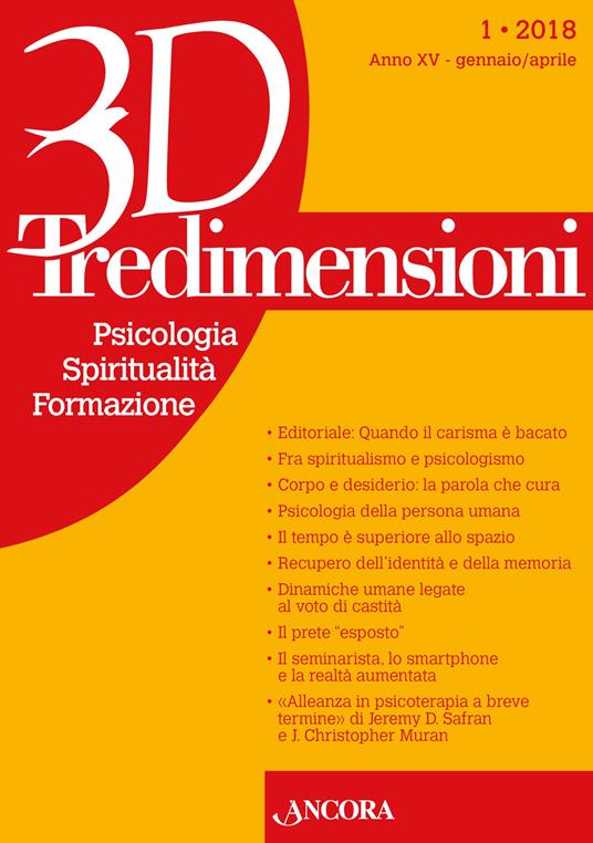 Tre dimensioni (2018). Vol. 1 - copertina
