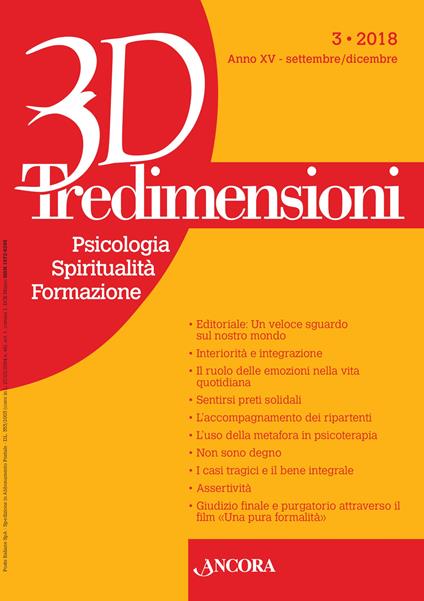 Tre dimensioni (2018). Vol. 3 - copertina
