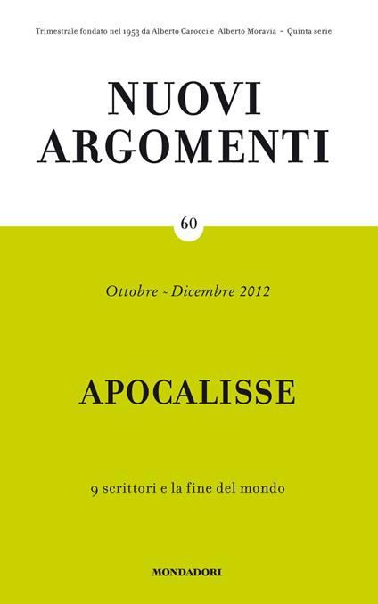 Nuovi argomenti. Vol. 60 - AA.VV. - ebook