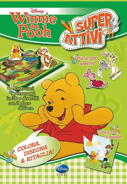 Winnie the Pooh. Superattivi. Con adesivi. Ediz. illustrata - copertina