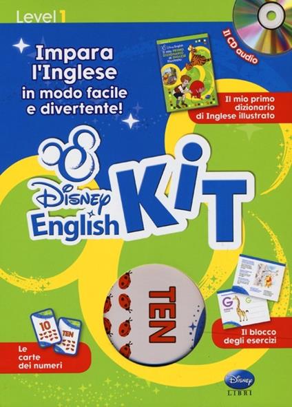 Disney english kit. Impara l'inglese in modo facile e divertente! Ediz. bilingue. Con CD Audio - copertina
