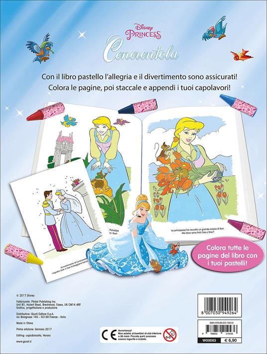 Cenerentola. Libro pastello. Disney princess. Con adesivi. Ediz. illustrata - 2