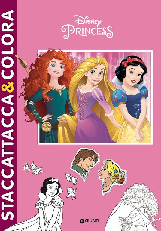 Disney princess. Con adesivi. Ediz. illustrata - copertina