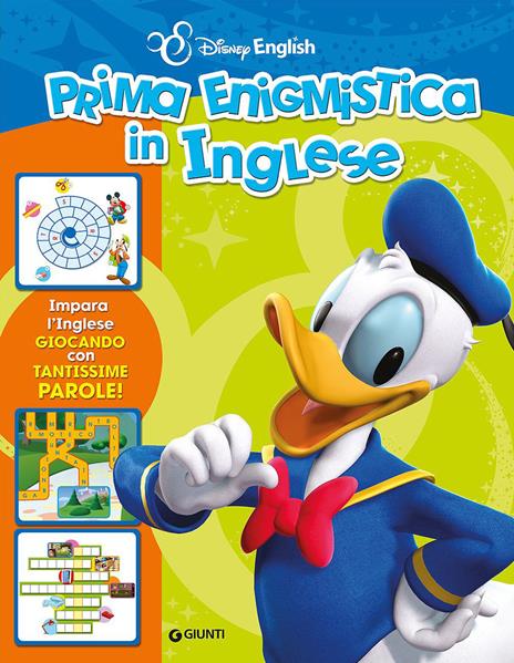 Prima enigmistica. L'inglese con Disney. Impara l'inglese giocando - copertina