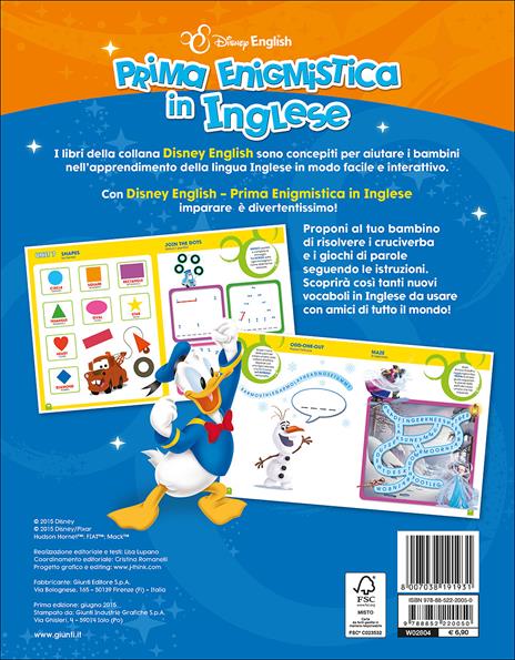 Prima enigmistica. L'inglese con Disney. Impara l'inglese giocando - 2