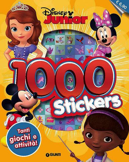 Disney junior. 1000 stickers. Con adesivi - copertina