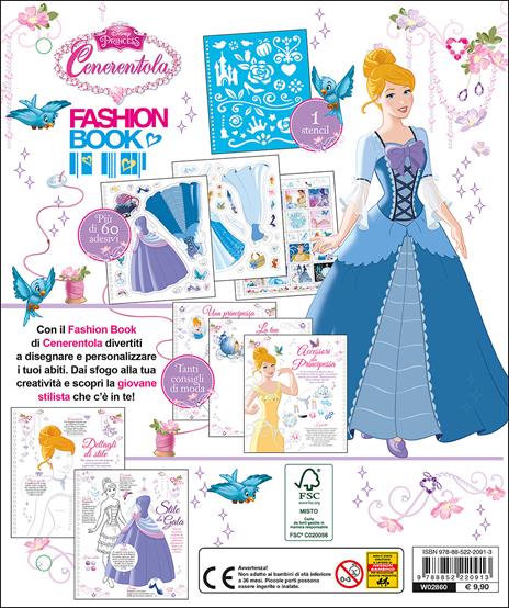 Fashion book. Cenerentola. Disney princess. Con adesivi - 2