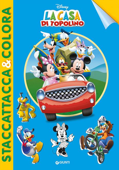 La casa di Topolino. Staccattacca e colora. Con adesivi. Ediz. illustrata - copertina