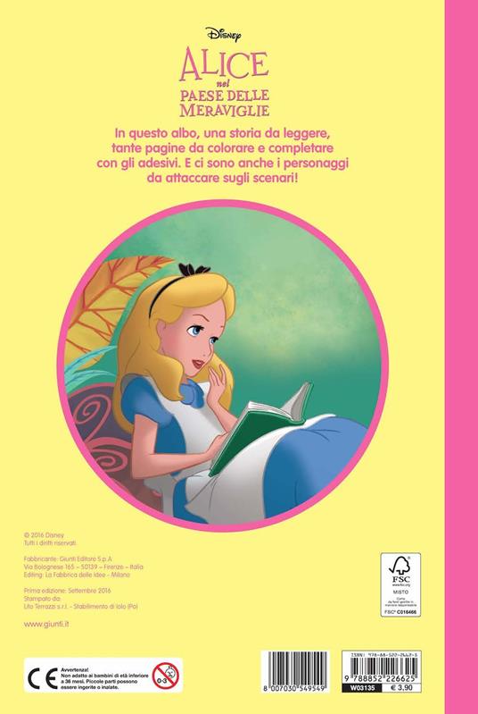 Alice nel paese delle meraviglie. Staccattacca e colora. Con adesivi. Ediz. illustrata - 2