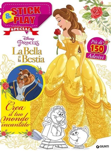 La Bella e la Bestia. Stick & play special. Con Adesivi - copertina