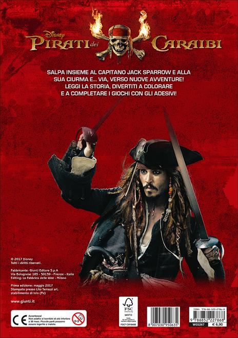 Pirati dei Caraibi. Gioca, colora e attacca gli eroi. Con Adesivi - 2