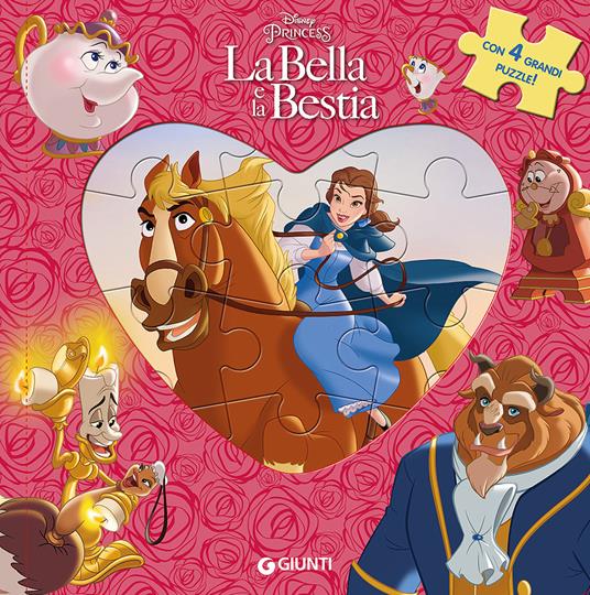 La Bella e la Bestia. Libro puzzle. Ediz. a colori - copertina