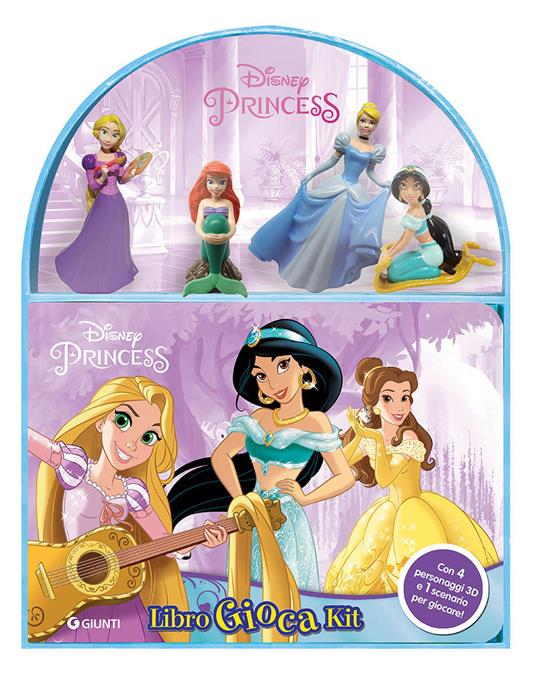 Disney princess. Libro gioca kit. Con 4 personaggi 3D e 1 scenario per giocare! - copertina