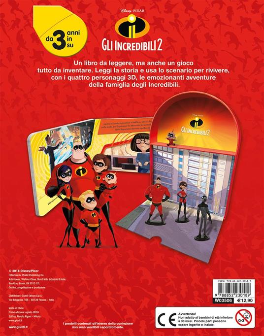 Gli Incredibili 2. Libro gioca kit. Ediz. a colori. Con 4 figurine 3D - 2