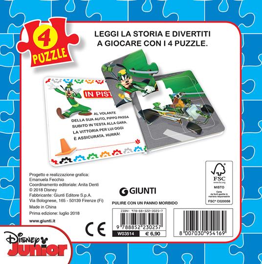 In pista. Topolino e gli amici del rally. Libro mini puzzle - 2