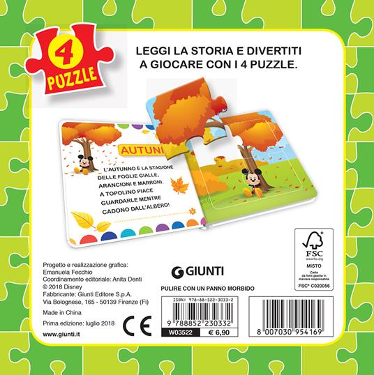 Le stagioni. Disney baby. Libro mini puzzle - 2