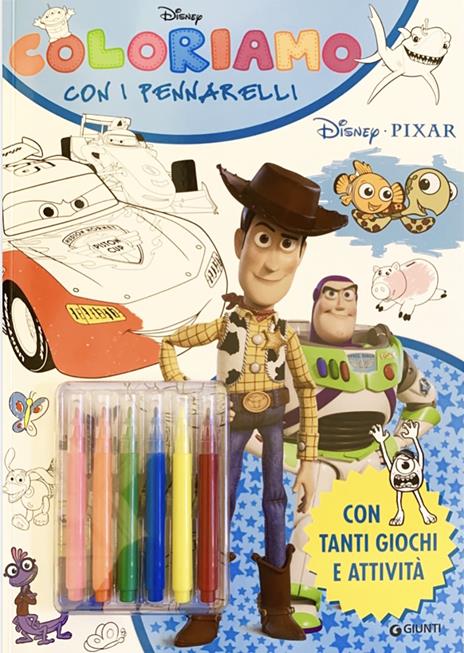 Coloriamo con i pennarelli. Disney Pixar. Super album. Con pennarelli - copertina