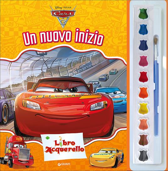 Cars 3. Un nuovo inizio. Libro acquerello. Con 10 acquerelli e un pennello - copertina