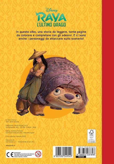 Raya e l'ultimo drago. Staccattacca & colora. Con adesivi. Ediz. illustrata - 3
