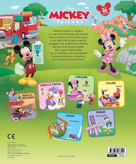 Divertiamoci insieme! Cerca trova impara. Mickey & friends. Libro finestrelle. Ediz. a colori - 4
