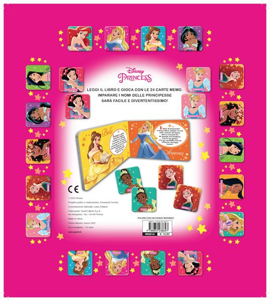 Principesse. Memo leggi e gioca. Ediz. a colori. Con 24 Carte - 2