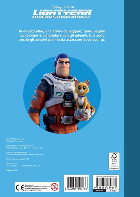 Lightyear. La vera storia di Buzz. Staccattacca e colora. Con adesivi. Ediz. a colori - 6