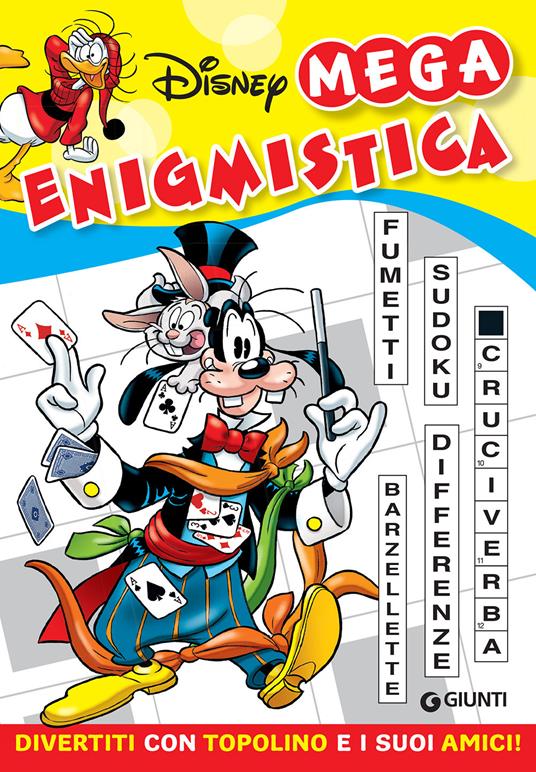 Mega enigmistica Disney. Divertiti con Topolino e i suoi amici - copertina